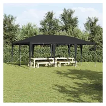 vidaXL Partyzelt 6 x 4 m inkl. 4 Seitenteile Anthrazit/Weiß