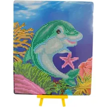 Pracht Creatives Hobby GmbH Pracht Creatives Hobby Diamond Painting Delfin mit Aufsteller