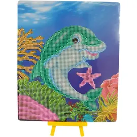 Pracht Creatives Hobby GmbH Pracht Creatives Hobby Diamond Painting Delfin mit Aufsteller