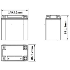 Bulltron Lithium Batterie-Set für Clesana C1 inkl. Powermanagement & Anschlusskabel