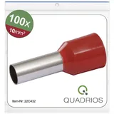 Quadrios 22C432 Aderendhülse 10 mm2 Teilisoliert Rot 1 Set
