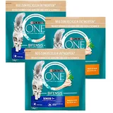 3 x 1,4 kg PURINA ONE Senior 7+ (€ 7,37/kg) mit Huhn für Seniorkatzen