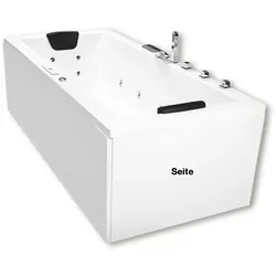 Caribia 90 cm Seitenschürze 80855, Whirlpools, euroweiß