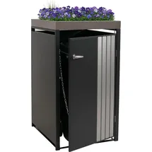MCW Mülltonnenverkleidung O67 125 x 84 cm grau