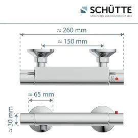 Schütte Vico Duscharmatur Thermostat Chrom