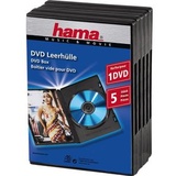 Hama 51297 DVD-Leerhülle 5er-Pack schwarz
