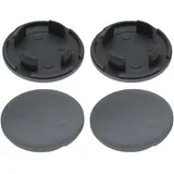 4 Nabenkappen Ø 60,0 mm - 43,0 mm / rund flach / Klebefläche