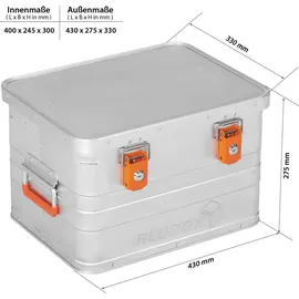 AluBox B29 43 x 33 x 27,5 cm 1-tlg. silber