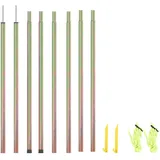 vidaXL Sonnensegel Stangen 2 Stk. 200 cm Verzinkter Stahl
