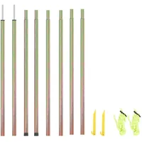vidaXL Sonnensegel Stangen 2 Stk. 200 cm Verzinkter Stahl