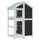 vidaXL Voliere Daichi 97 x 81 x 152 cm Grau/Weiß