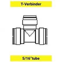 ich-zapfe T-Verbinder für Schlauch 5/16 Zoll 0,02 m
