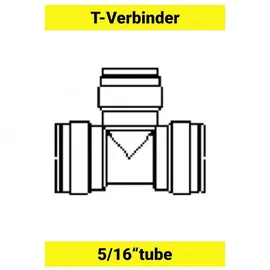 ich-zapfe T-Verbinder für Schlauch 5/16 Zoll 0,02 m