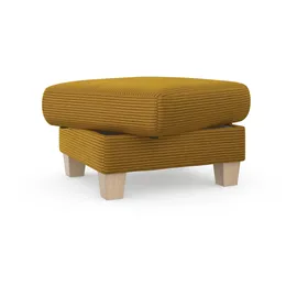 Home Affaire Polsterhocker Summer Cord 77 x 48 x 67 cm Gelb