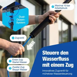 NTG Waschbürste Teleskop bis zu 7m Blau
