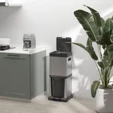 Homcom Mülleimer 20+14 l Silber