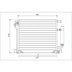 Kondensator Klimaanlage VALEO 822587
