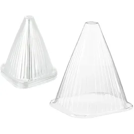 Relaxdays Pflanzenhut 24 Stück Schneckenschutz Frostschutz Wachstumshilfe hbt 22 x 19 x 19 cm transparent