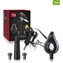Vacu Vin Vacuvin Weinset Air Deluxe Schwarz