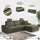 sit&more Ecksofa SIT & MORE "Moreno L-Form, B: 247 cm", grau (hellgrau), B:247cm H:82cm T:171cm, 95% Polyester, 5% Polyamid, Sofas, Ecksofa, mit Armteilverstellung, optional Bettfunktion