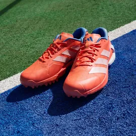 adidas Herren Feldhockeyschuhe Adizero Lux 3 Feldhockey-Stiefel weiß|blau|orange 44 2/3