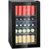 Bomann Bomann® Getränkekühlschrank 4 Ablagen | extra leise | Kühlschrank mit Glastür | stufenlose Temperaturregelung | Flaschenkühlschrank 63L | Mini Kühlschrank Glastür | Kühlschrank Getränke | KSG 7287