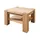 MASSIVMOEBEL24.DE KENT Beige Wildeiche 70 x 70 x 45 cm