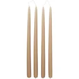 Broste Copenhagen Smooth getauchte Duftkerze 38 cm braun 4 St.
