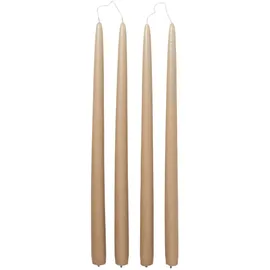 Broste Copenhagen Smooth getauchte Duftkerze 38 cm braun 4 St.