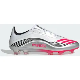 adidas F50 MESSI PRO FG - Ftwr White/Lucid Red/Silver / Lucid Red / Silver - 45 1/3