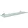 Evenes Ablagekonsole Elean, L=600 mm, Glas satiniert, Messing verchromt Evenes