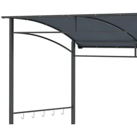 Outsunny Grillpavillon 2,15 x 1,5 m Grau/Schwarz