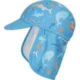 Playshoes UV-Schutz Schirmmütze Meerestiere türkis, 51, Meerestiere., 51cm