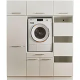 laundreezy Waschmaschinenschrank 167,5 x 200 x 67,5 cm Weiß Holzwerkstoff