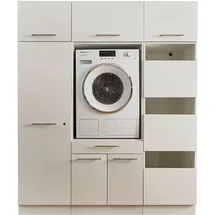 laundreezy Waschmaschinenschrank 167,5 x 200 x 67,5 cm Weiß Holzwerkstoff