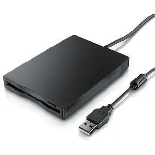 CSL Diskettenlaufwerk Externes USB Diskettenlaufwerk FDD 1,44MB (3,5) geeignet für PC & MAC