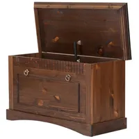 Clever-Moebel Truhenbank Braun 91 x 39 x 50 cm