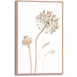 Reinders! "Trockenblumen", beige (farbe bild(er): beige), B:20cm H:30cm T:1,6cm, MDF, Bilder, Poster