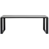 VCM Martinus Gartentisch 210 x 100 x 0 cm Schwarz/Grau