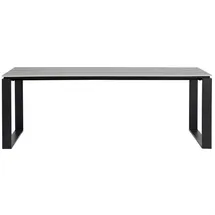 VCM Martinus Gartentisch 210 x 100 x 0 cm Schwarz/Grau