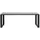 VCM Martinus Gartentisch 210 x 100 x 0 cm Schwarz/Grau