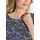 GOLDNER Halbarm Printshirt, U-Boot-Ausschnitt", in blau / stein, gemustert), | Gr.: 42,