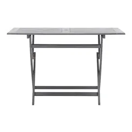 vidaXL Gartentisch 120 x 70 x 75 cm grau klappbar