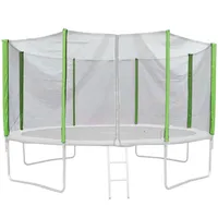 Jawinio Trampolin 427 x 427 cm inkl. Sicherheitsnetz Grün