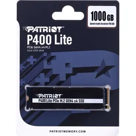 Patriot P400 Lite 1TB, M.2 2280 / M-Key / PCIe 4.0 x4, Kühlkörper (P400LP1KGM28H)