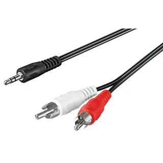 goobay Audio-Video-Kabel 3,5mm Klinken-Stecker > 2x Cinch-Stecker 3,0m (51650)