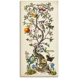 Wandbild ARTLAND "Chinoiserie Natur I", beige (farbe bild(er): naturfarben), B:50cm H:100cm, Bilder, als Alubild, Outdoorbild, Leinwandbild, Poster in verschied. Größen