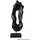 deluke Deko-Skulptur NOÉ Teak Schwarz 78x14x33cm Dekoration Wohnzimmer Büro
