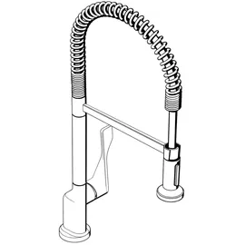 Axor Citterio 230 Semi-Pro edelstahl finish 39840800