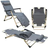 AMANKA Campingliege AMA-YU-98 XL Grau